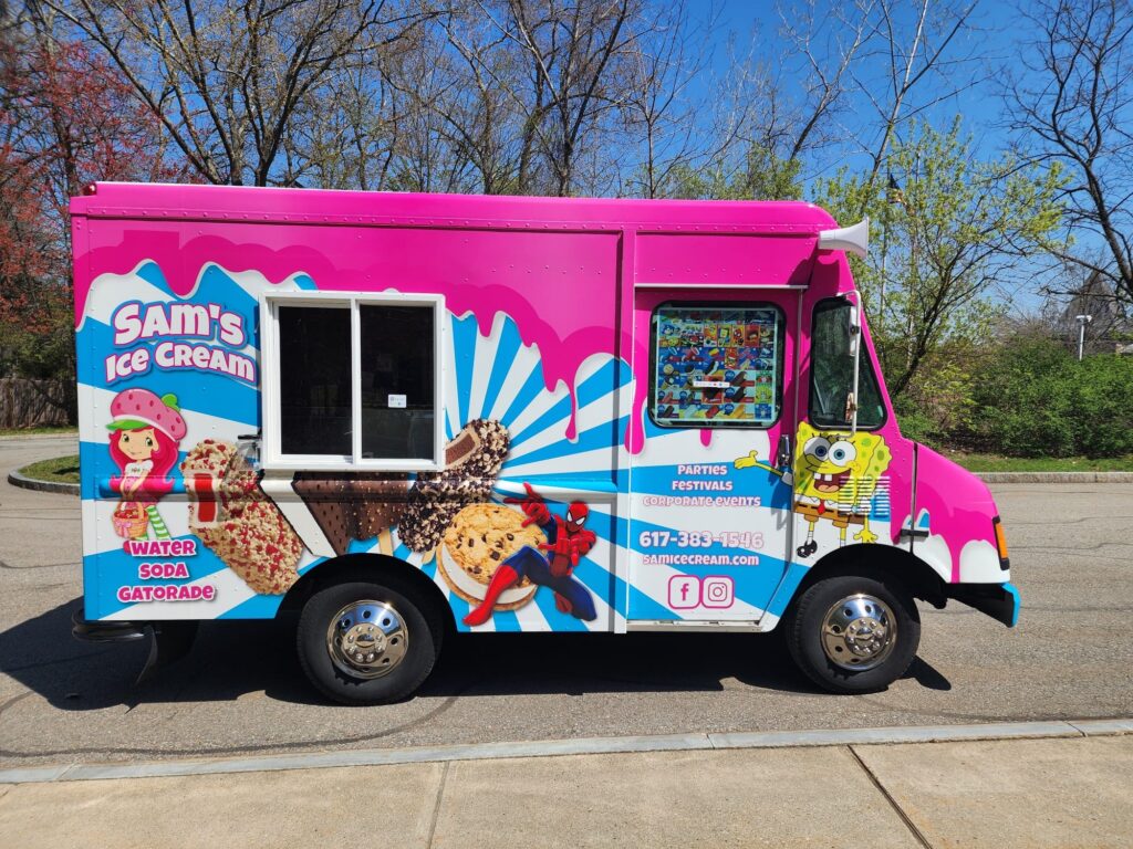Sam’s Ice Cream Truck Side View