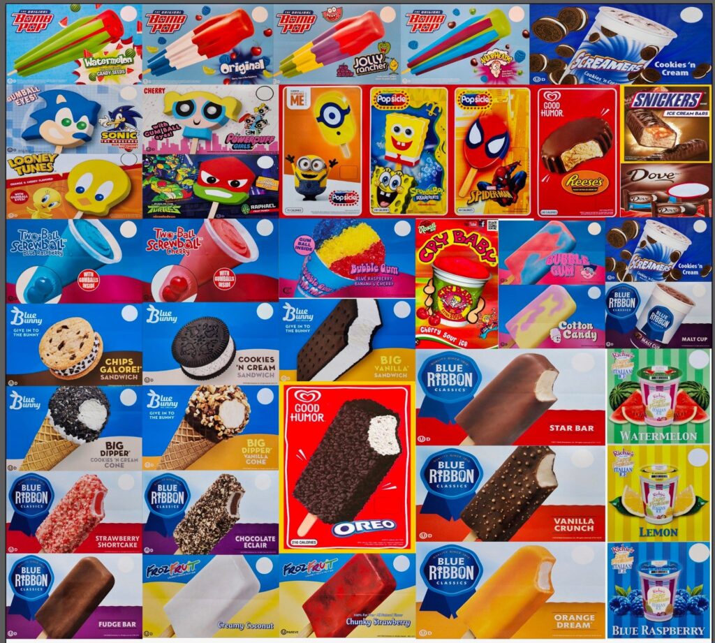 Showing a Menu Card of Sam’s Ice Cream Truck