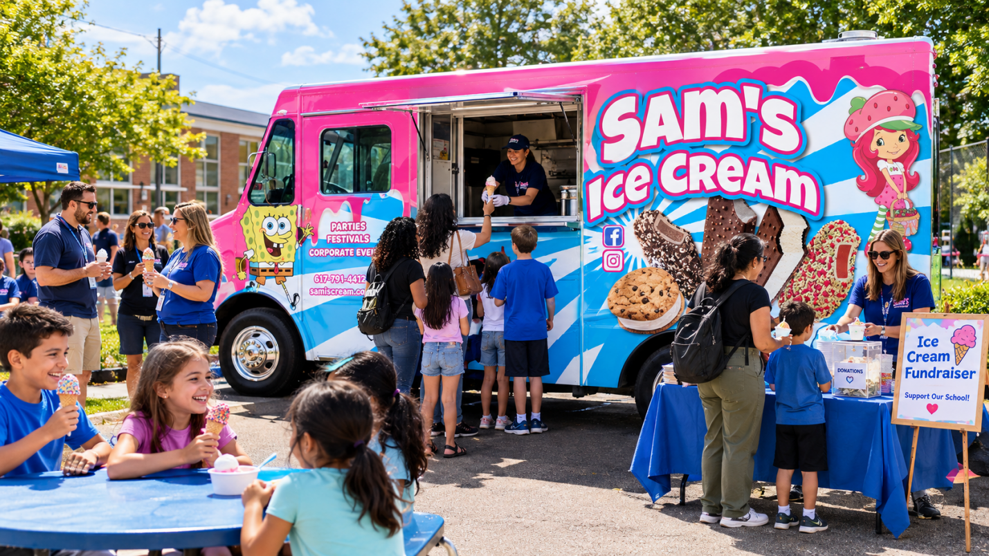 Sam’s Ice Cream fundraising event.